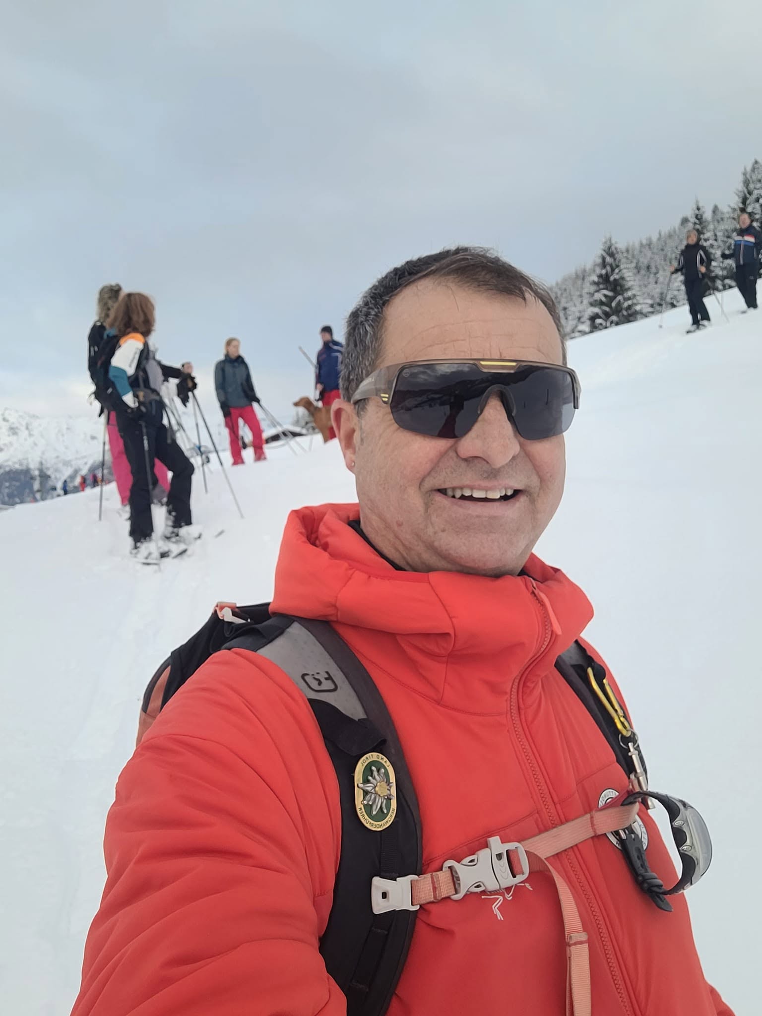 Bergwanderführer Stefan Geiger bei einer Wintertour