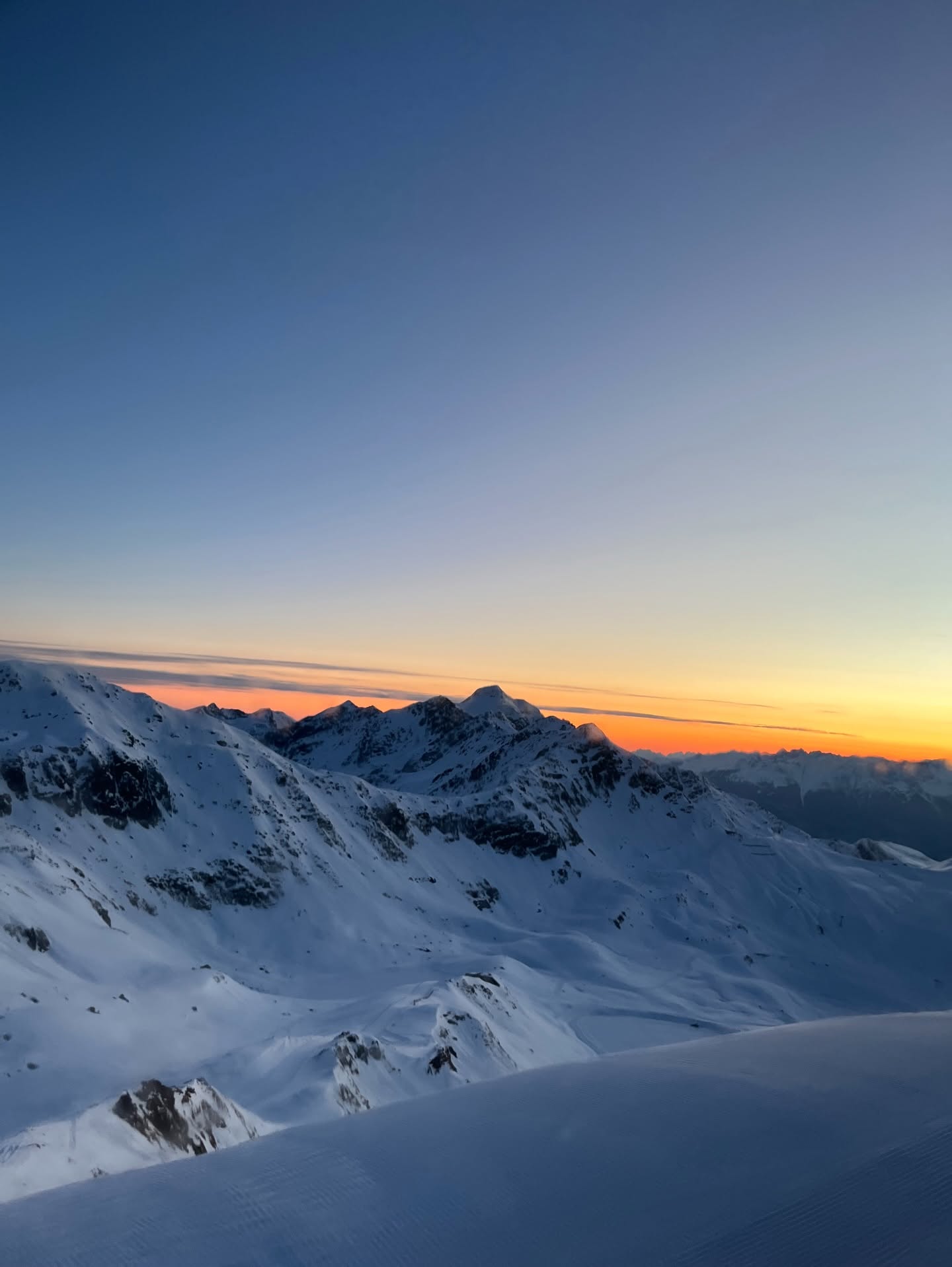 Winterliches Bergpanorama